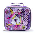 BLING BABIES Children's tote, lunch bag, double sided unicorn sequin design, pink and purple, suitable for carrying food. 