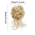 Synthetic Hair Bun Wig For Women Elastic  Band Hair Extentions Chignon Heat Resistant Bun Black Brown. 