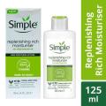 Simple replenishing rich moisturiser 12H moisturisation 130 ml. 
