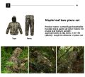 Ghillie Suit Men Women Kids 3D Leafy Bionic  Hunting Clothing CS Shooting Suit  Combat Clothes Set. 