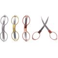 Simple Portable Folding Scissors Solid Color Glasses Shape Paper Cutters Students Handmade DIY Tools School Office Supplies. 