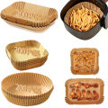 Air Fryer Paper Liners Disposable Oil-Proof Waterproof Baking Paper Round Square And Rectangle Parchment Kitchen Party Supplies. 