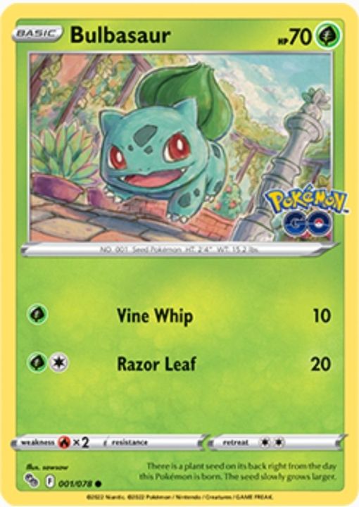 Original Bulbasaur | Pokémon TCG: Pokémon GO | TCG Card Database | Pokemon