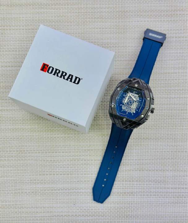 Forrad Watch Forrad heavy head leather streb watch for men with box | Daraz.lk