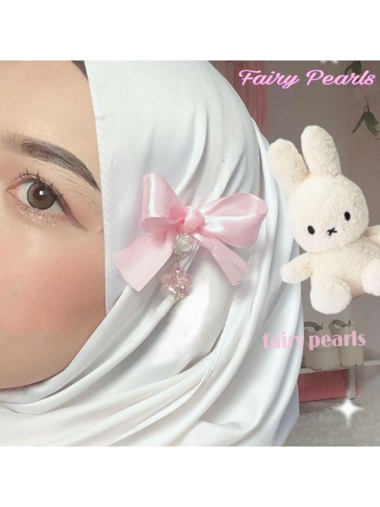 Cute%20Fairy%20Doll%20Style%20Bow%20Flower%20Hijab%20Pin%20for%20Girls,%201%20Piece%20-%20Image%203