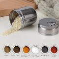 Stainless Steel Twist Lid Spice Shaker Salt Sugar Pepper(small). 
