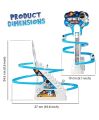 w
Astronaut Space Slide Track Racing Toys for Kids - Small Space Cartoon Stair Climbing Toys for Kids, Escalator Toy with Lights and Music - 3 Space Cartoon Toy Included. 