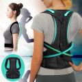 Reinforced Belt Lumbar Column Posture Corrector Vest  Adjustable Back Support Strap Shoulder Spine Brace Neck Stretcher Trainer. 