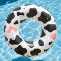 1pc Cow Print Pool Floats Summer Swim Ring, Beach and Pool Swim Aid, Water Safety Gea Beach Toys for Pool Party.