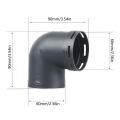 Elbow Duct Connector 60/75mm L-Shape Car Diesel Air Parking Heater Ducting Pipe Outlet Connector for Eberspaecher for Webasto.