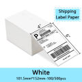 4"x6" inch Thermal Label Paper 100x150mm 100/500PCS For Thermal Shipping Labels DHL UPS Express Barcode For 9220/9210/246S/D200. 