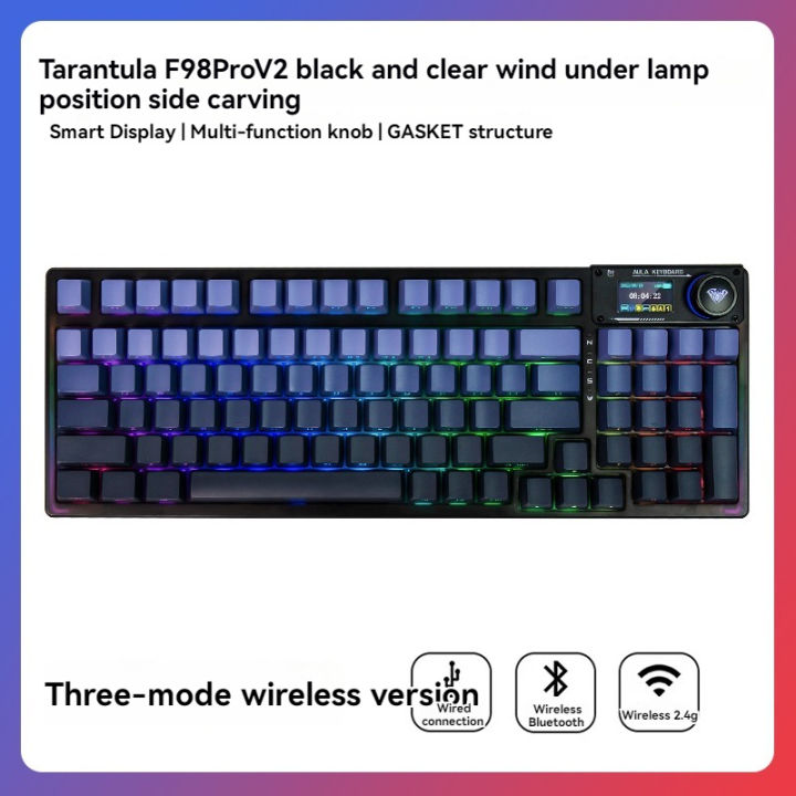 AULA%20F98%20Pro%20V2%20Mechanical%20Keyboard%20F98pro%203-mode%20Wireless%20Bluetooth%20PBT%20Hot-swap%20E-sports%20Customized%20RGB%20Gaming%20Keyboards%20Gift%20-%20Image%206