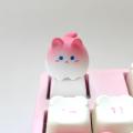 Wholesale Cute Cartoon 3D Animal Keycap Mechanical Keyboard Caps OEM Height Keycap Kawaii DIY Keyboard Accessories Girl. 