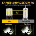 HEADLIGHT FAN LED BULB SMD Headlight for all Bikes Tube M6 (6 LED) With Low & High Flashing Option Motorcycle LED Headlight Bulb M6 with Flasher Bike Universal. 