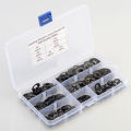260pcs Star Lock Washers Kit M3-M12 Push-On Fasteners for Quick Assembly Metal Speed Nuts. 