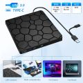 2 in 1 External DVD RW Drive USB 3.0 Type C Interface Slim DVD CD Writer Burner Reader Player Optical Drive For Laptop Notebook. 