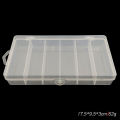 1pc PVC 6 Compartments Bait Box 17.5*9.5*3cm Soft Bait Hook Bait Organizer Storage Container Fish Hook Portable Storage Box. 