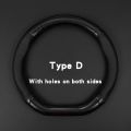 Universal Car Steering Wheel Cover Carbon Fiber Leather Three-dimensional Anti Slip, Timple And Fashionable Car Accessories.