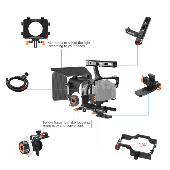 Andoer%20C500%20Camera%20Camcorder%20Video%20Cage%20Rig%20Kit%20Film%20Making%20System%20for%20%20GH4%20for%20%20A7S/A7/A7R/A7RII/A7SII/A7IV%20ILDC%20-%20Image%203