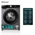 Hisens 9 Kg Fully Automatic Front Loading Inverter WiFi Washing Machine 1400 RPM WFQY9014EVJMS. 