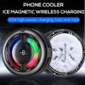 Memo CX19 Magnetic Semiconductor Phone Cooler - RGB Radiator Cooling Fan for Gaming.