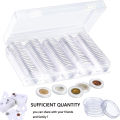 10-100pcs 21/23/25--45mm Coinning Capsules Storage Box Clear Plastic Coinning Cases Holders Protector Coinning Capsules Storage. 