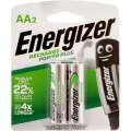 Energizer 2x AA Rechargeable Cell Battery 2000mah. 