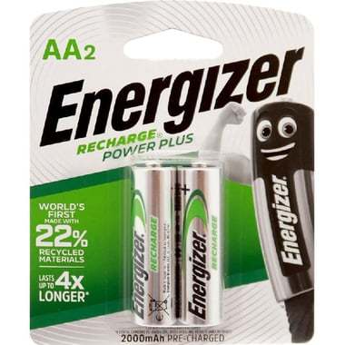Energizer 2x AA Rechargeable Cell Battery 2000mah