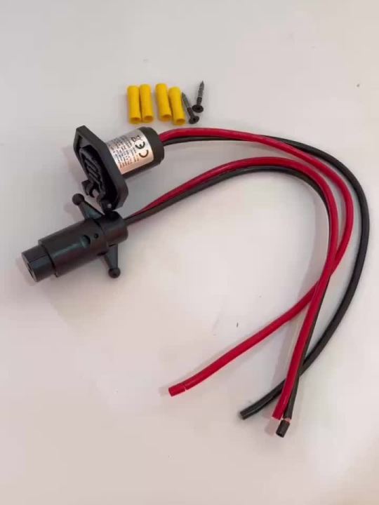 Drag Motor Plug, 12V-24V 10-Wire Drag Motor Socket, Universal Marine Trolling Motor Fit, Quick Connection Socket