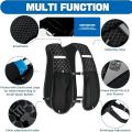 Running Vest for Women Men, Adjustable Chest Strap Running Hydration Vest Lightweight Reflective Hydration Backpack for Marathon.