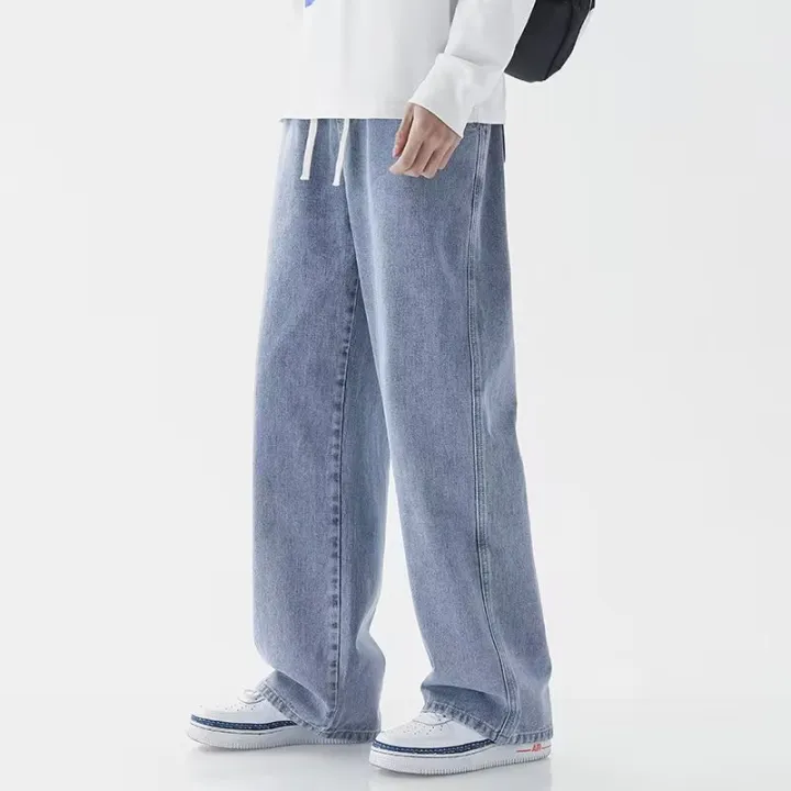 2025%20New%20Korean%20Men's%20Casual%20Long%20Jeans%20Classic%20Man%20Straight%20Denim%20Wide-leg%20Pants%20Gyms%20Solid%20Color%20Light%20Blue%20Grey%20Black%20M-3XL%20-%20Image%204