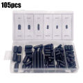 105PCS Vacuum Cap Plug Kit Assorted Vacuum Plugs Hose End Cap For Automobile Crburetor Modern Cap Kit.