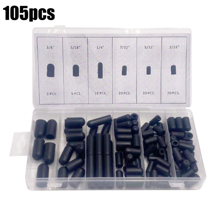105PCS Vacuum Cap Plug Kit Assorted Vacuum Plugs Hose End Cap For Automobile Crburetor Modern Cap Kit