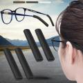 2 Pairs Glasses Anti-slip Black Cover Ear Hook Silicone Holder For Sunglasses Eyeglass Leg Temple Tips Black White Brown.
