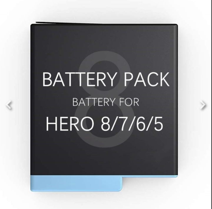 GoPro Hero 8/7/6/5 Rechargeable Battery Pack – 1220mAh Lithium-ion (High Capacity)