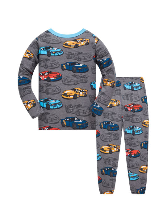 Kids%20Pajama%20Set%20100%25%20Cotton%20Soft%20Car%20Full%20Print%20Loungewear%20Nightwear%20Long%20Sleeve%20Pjs%20for%20Toddler%20Boys%20Girls%20Age%201-8%20Years%20-%20Image%202