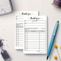 1 receipt book, carbonless paper - sales order, small business invoice book - (50 each white/yellow). 