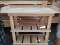 Wooden Gas burner table.
