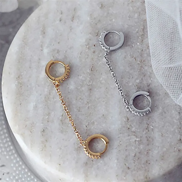 Huitan%20One%20PCS%20Hot%20Sale%20Two%20Hole%20Piercing%20Earrings%20for%20Women%20Brilliant%20Crystal%20Zircon%203%20Metal%20Color%20Chain%20Earring%20Party%20Jewelry%20-%20Image%204