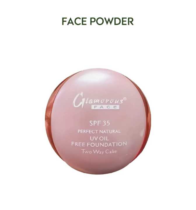 Glamorous%20Face%20Powder%2001%20shade%20/%20Glamorous%20Face%20powder%20SPF35%20perfect%20Natural%20UV%20Oil%20free%20Foundation%20Two%20way%20cake%20/%20Glamorous%20Face%20Two%20way%20Cake%20Face%20Foundation%20Powder%20-%20Image%203