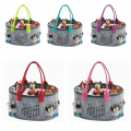 Portable Carrying Case for Toniebox Starter Set and Figurines Travel Felt Cloth Musical Toy Folding Bag for Toniebox Accessories. 
