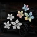 3PCS Floral Glitter Decorative Car Stickers Waterproof DlY Auto Rear Windshield Fuel Tank Cap Window Motorcycle Vinyl Decals. 
