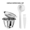Refill Nespresso Coffee Capsulas Stainless Steel Refillable Nespress Coffee Capsule Reusable Coffee Filters Cup Barista Tool.