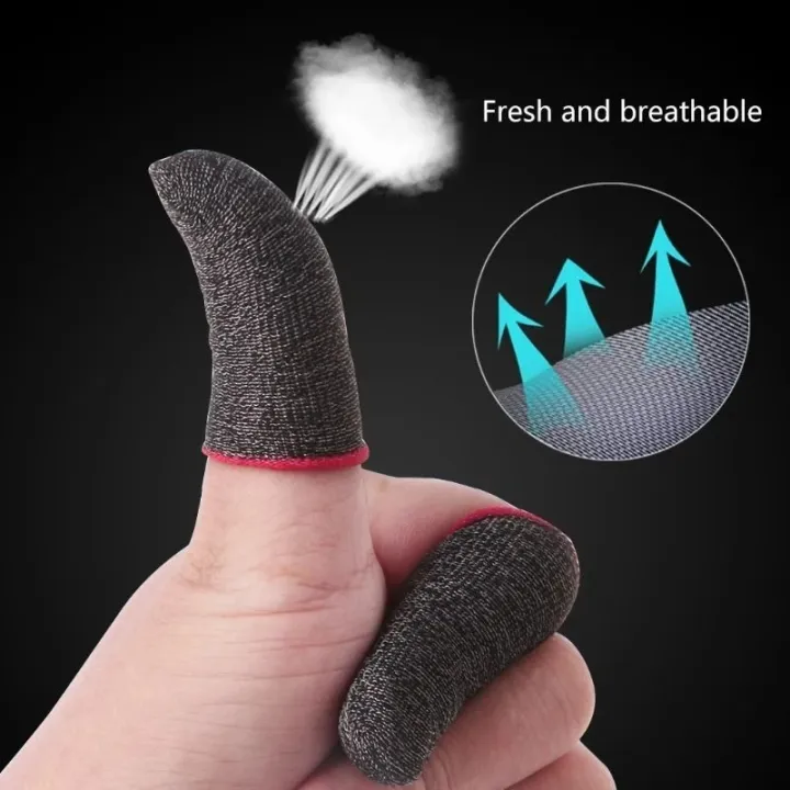 Mobile%20Gaming%20Finger%20Sleeve%20Anti-Sweat%20Finger%20Cover%20For%20PUBG%20Mobile%20Game%20Silver%20Fiber%20Touchscreen%20Gamer%20Thumb%20Protector%2010pcs%20-%20Image%204
