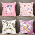 Rainbow Unicorn Decorative Pillowcase Living Room Office Ornaments Home Pillowcase. 