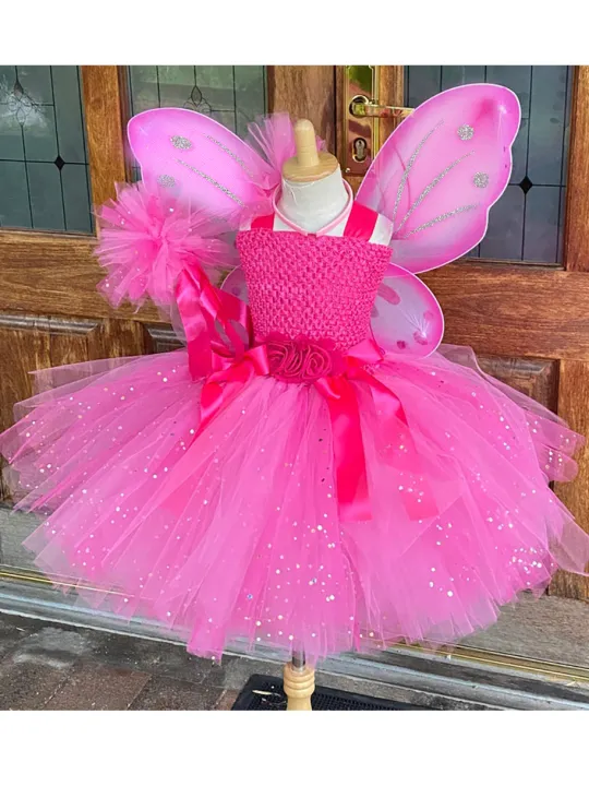 Girls%20Pink%20Glitter%20Tulle%20Dress%20Kids%20Butterfly%20Fairy%20Tutu%20Dresses%20with%20Wing%20and%20Stick%20Hairbow%20Children%20Halloween%20Cosplay%20Costume%20-%20Image%202