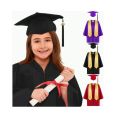 Children Kids Graduation gown,shawl , tassel ,cap full set 3 to 12 year kids. 