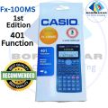 Fx 100MS Calculator - Fx 100 ms sceintific calculator 1st edition - solar and Battery - Black.