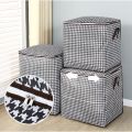Blanket storage box with zipper large capacity multi-functional storage bag dustproof saving space B989. 