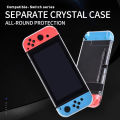 Data Frog Transparent Protective Case with Scratch Protection for Handheld Game Console Clear Hard Cover for Switch. 